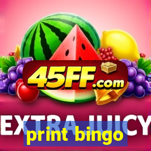 print bingo